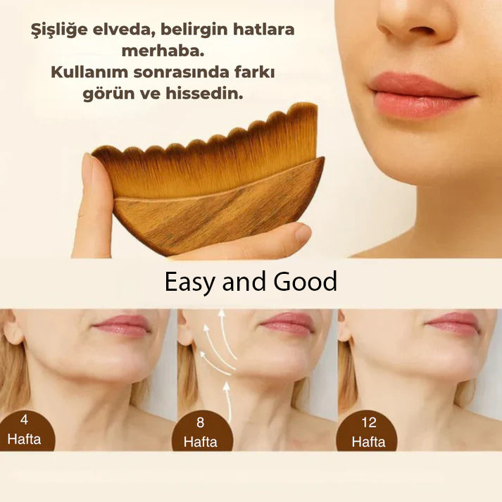 Lenf Drenaj ve Yüz Şekillendirici Çok Fonksiyonlu Yumuşak Yüz Fırçası