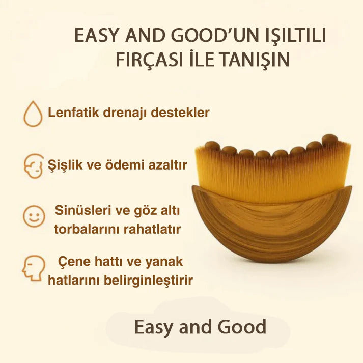 Lenf Drenaj ve Yüz Şekillendirici Çok Fonksiyonlu Yumuşak Yüz Fırçası