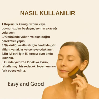 Lenf Drenaj ve Yüz Şekillendirici Çok Fonksiyonlu Yumuşak Yüz Fırçası